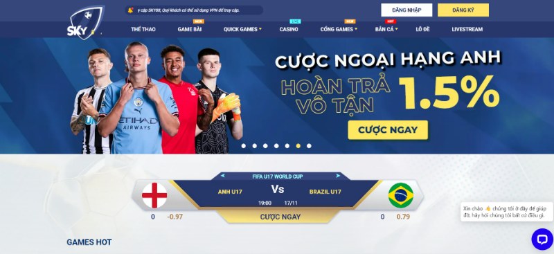 Sky88 là siêu nhà cái nổi tiếng từ Châu Âu